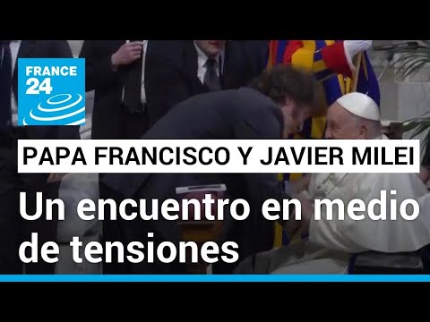 Presidente argentino Javier Milei y el papa Francisco se encuentran tras tensiones políticas