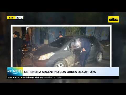 Detienen a argentino con orden de captura