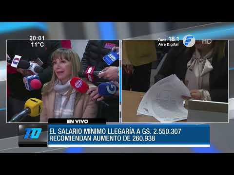 El salario mínimo legal llegaría a G. 2.550.307 en Paraguay