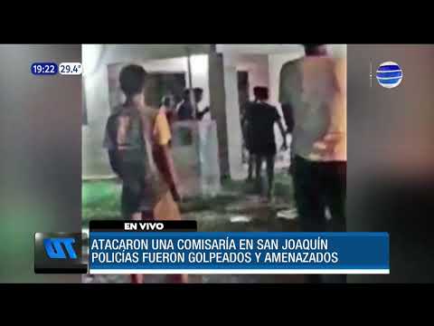 Grupo de jóvenes atacó una comisaría en San Joaquín