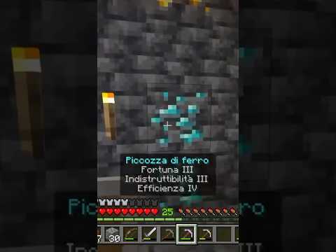 il massimo che droppa fortuna 3?🤔💎 #diamond #minecraft #wow #fortuna #bedrock