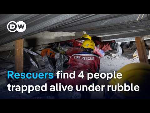 Rescuers race to free 4 people still alive under rubble of collapsed school in Indonesia | DW News