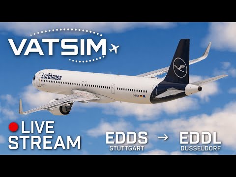 FSLabs A321neo on VATSIM |Stuttgart (EDDS) → Düsseldorf (EDDL) | Live VATSIM