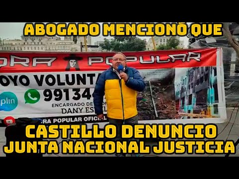 PEDRO CASTILLO PRESENTO DENUNCIA PENAL CONTRA JUNTA NACIONAL DE JUSTICIA POR ABUSO DE AUTORIDAD