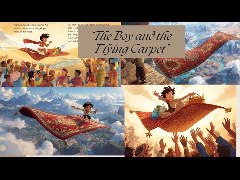 Moral story the Boy and flying carpet in English/Magical carpet ride/story time/Bed time Moral story