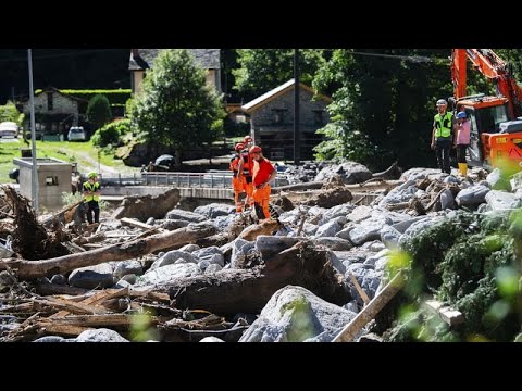 Ελβετία: Ένας νεκρός και δύο αγνοούμενοι από τις μεγάλες κατολισθήσεις