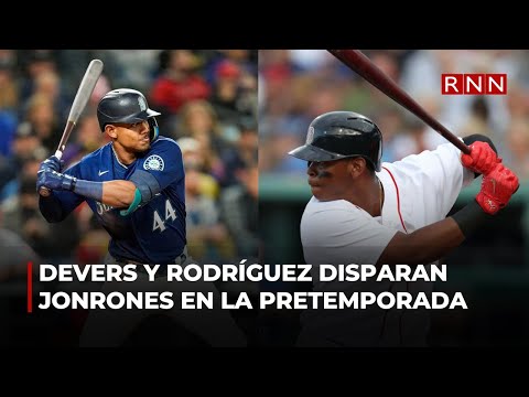Rafael Devers y Julio Rodríguez disparan jonrones en los partidos de pretemporada