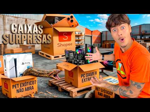 Abri 10 CAIXAS surpresas MISTERIOSAS da internet