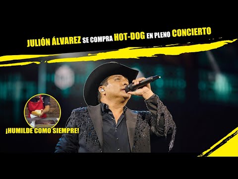 JULIÓN ÁLVAREZ se compra HOT-DOG en PLENO CONCIERTO