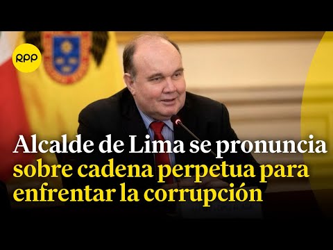 Rafael López Aliaga se pronuncia respecto a la corrupción en funcionarios públicos