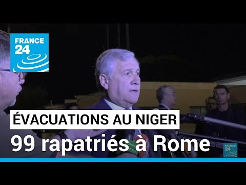 Les évacuations se poursuivent au Niger : 99 étrangers sont arrivés à Rome • FRANCE 24