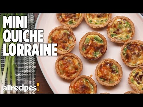 Mini Quiche Lorraine Recipe | How to Make Quiche Tarts | Hosted at Home