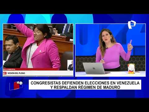 Tatiana Alemán critica a congresistas que avalan elecciones en Venezuela