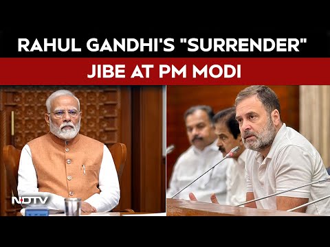 Congress Vs BJP | Rahul Gandhi's "Surrender" Jibe At PM Modi Over Trump's Call, BJP Hits Back