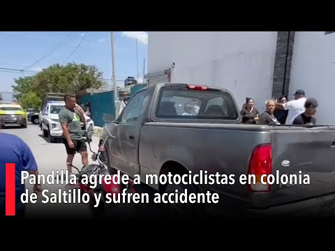 Pandilla agrede a motociclistas en la colonia Lomas del Bosque y sufren accidente