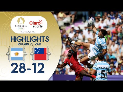 Argentina [28-12] Samoa: Rugby 7 | Fase de grupos, varonil en #Paris2024 | Highlights