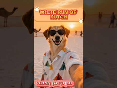 कच्छ का सफेद रन 🌅 | Dog Vlogger का पहला ट्रैवल व्लॉग | White Desert Kutch Vlog in Hindi #kutch