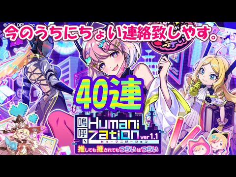 【黒猫のウィズ】嗚呼、Humanization ver1.1ガチャ 距離感何それ40連