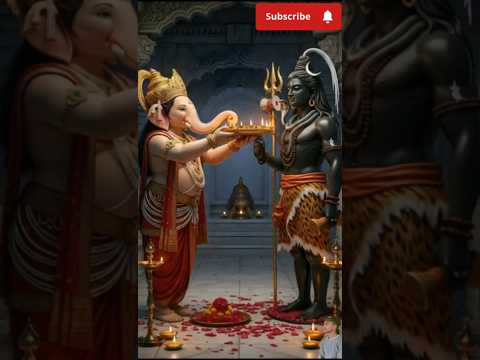 गणेश जी आरती कर रहे थे तभी किडनैपर ने किया उनका किडनैप😱शिव जी देखते रह गए #ganeshji #viralshorts