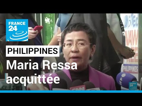 Philippines : la Nobel de la paix Maria Ressa acquittée d'évasion fiscale • FRANCE 24