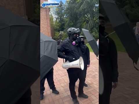 Antifa Coward ROASTED By Frat Boy At College Protests