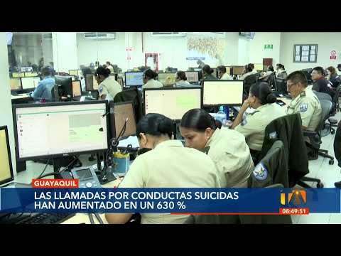 Incrementan llamadas al 911 por conductas suicidas en Guayaquil