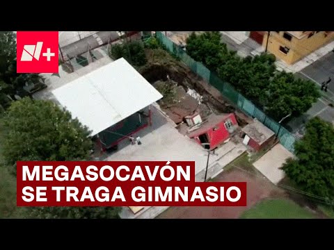 Megasocavón se traga un gimnasio en la GAM, CDMX - N+