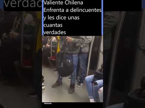 #breakingnews valiente #Chilena se enfrenta a #delincuentes por rayar el #metro