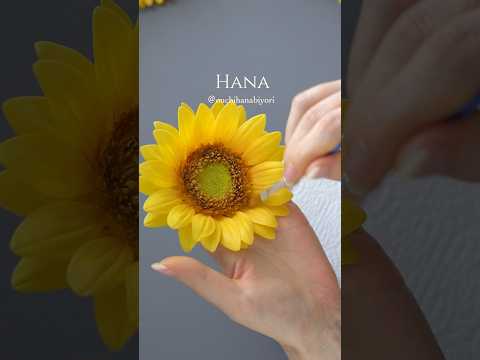 🌻 Sunflowers made from cold porcelain 🌻 樹脂粘土で作るひまわり