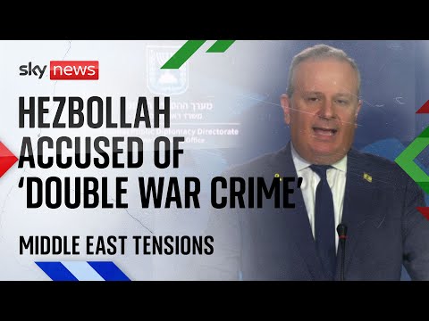 Hezbollah has committed 'double war crime', Israeli government spokesperson says