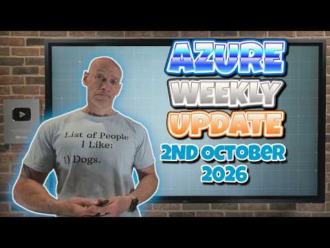 Azure Weekly Update - 2nd October 2026