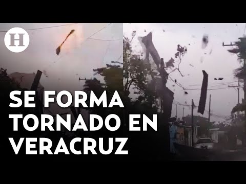 ¡Impactante! Un minitornado destruye casas y dejó daños al sur de Veracruz en Catemaco