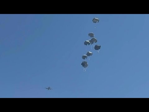Plane airdrops aid over Gaza City | AFP