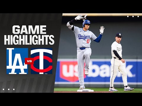 Dodgers vs. Twins Game Highlights (4/9/24) | MLB Highlights