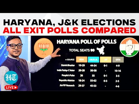 Exit Polls 2024: Poll Of Polls Predicts Fate Of BJP, Congress In Haryana, J&K | NC, PDP