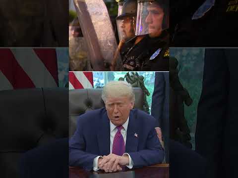 Trump claims Los Angeles protests contained 'paid insurrectionists'