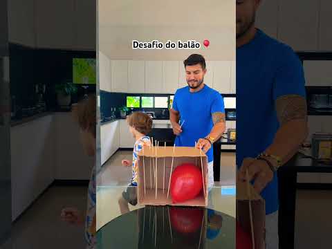 Desafio do balão: Quem estourar, perde! #diversão #humor #desafios #challenge