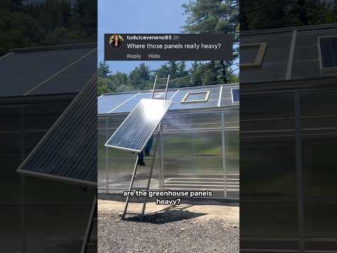 Will solar panels COLLAPSE my greenhouse? 