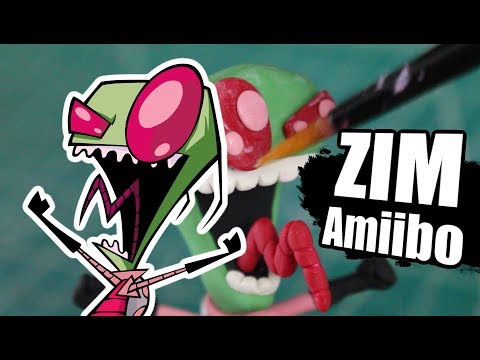 Sculpting an INVADER ZIM Amiibo! | Custom Amiibo Ep. 39 - Polymer Clay Tutorial