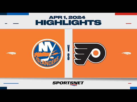 NHL Highlights | Islanders vs. Flyers - April 1, 2024