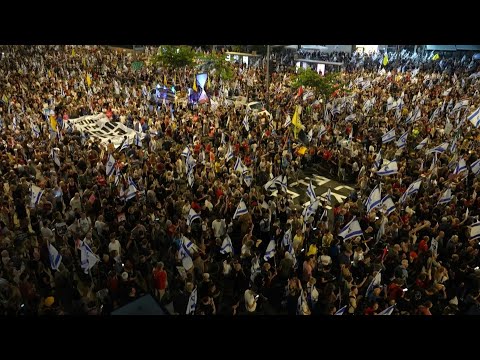 Dans la rue, des manifestants israéliens demandent une trêve à Gaza | AFP