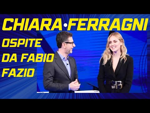 CHIARA FERRAGNI OSPITE DA FABIO FAZIO A CHE TEMPO CHE FA #chiaraferragni #fabiofazio #chetempochefa