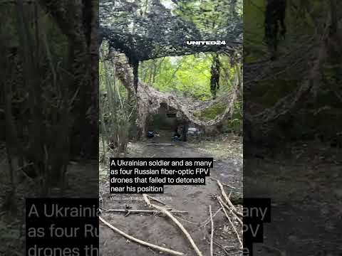 Ukrainian <strong>Soldier</strong> <strong>and</strong> Four Enemy FPV Drones That Failed to Detonate #warinukraine