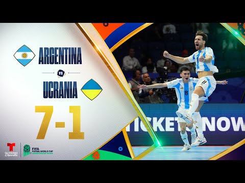 Highlights & Goles: Argentina vs. Ucrania 7-1 | Copa Mundial de Futsal 2024 | Telemundo Deportes