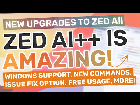 Zed AI (Upgraded): The BEST FREE AI Code Editor just got Windows Compatibility, New Commands, etc.