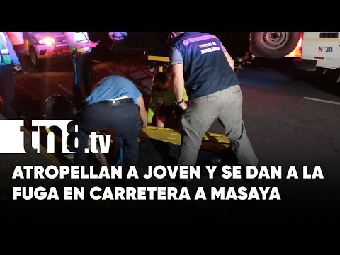 Irresponsable conductor atropella a peatón ebrio y se da a la fuga en Carretera a Masaya - Nicaragua