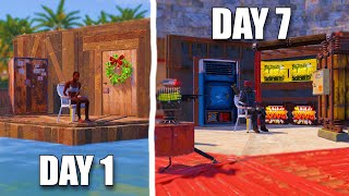 YouTube thumbnail for luckyllama's video titled 'i survived a week of solo rust'