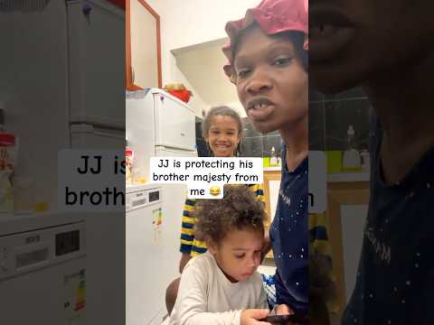 JJ is protecting his brother majesty from me 😂