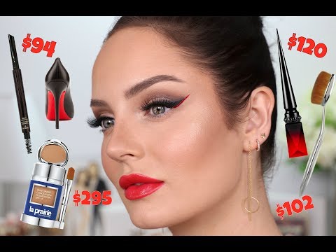 $3,500 Worth Of Designer Makeup! Using my MOST Expensive Products: 'Red Bottom' Louboutin Eyeliner