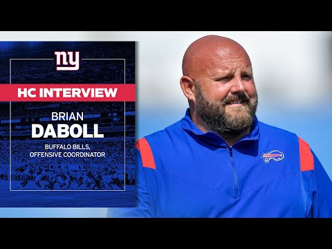 Giants Interview Bills OC Brian Daboll for Head Coach video clip 